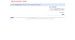 Desktop Screenshot of abccasino.com